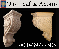 Oak Leaf and Acorn Corbels