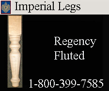 Regency Fluted Hardwood Legs