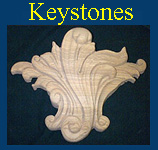 hand carved keystones for furniture cabinets