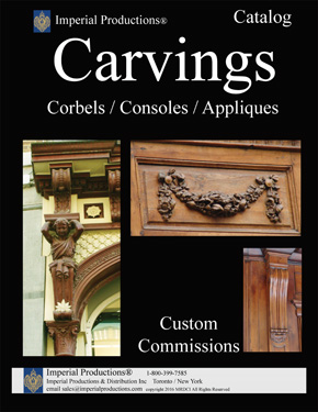 Carving Catalog for corbels, consoles, appliques, rosettes