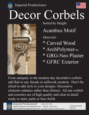 Decorative Acanthus Corbel US$ Catalog