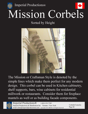 mission corbels Canada $ catalog