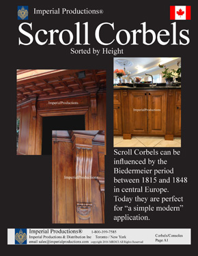 scroll corbel section of corbel catalog Canada $