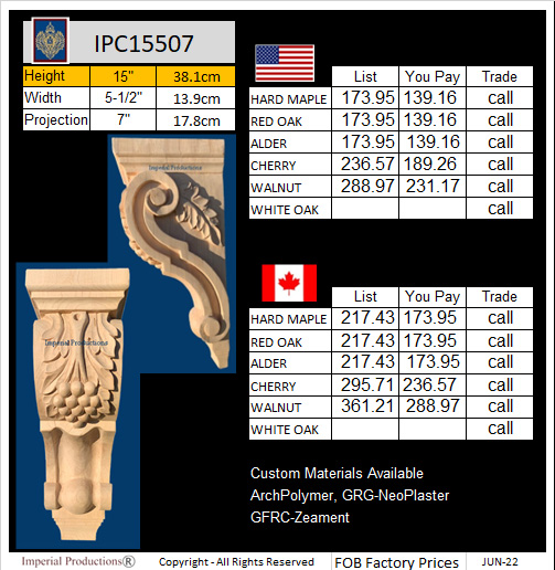 IPC15507 Vineyard corbel 