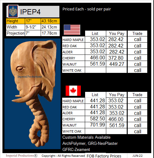 IPEP4 Elephant corbel