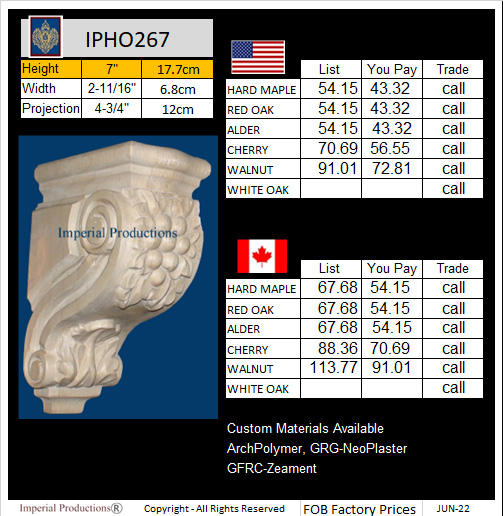 IPHO267 grape vineyard corbel 