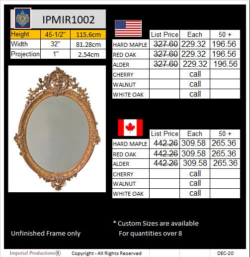 IPMIR1002 - Florentine Mirror Frame