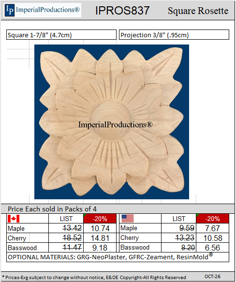 IPROS837 Square Rosette