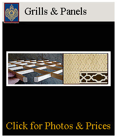 Grills and Panels for cabinetry