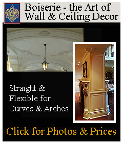 boiserie or wainscotting for walls and ceilings